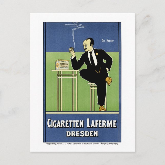 Cigaretten Laferme Postkarte (Vorderseite)