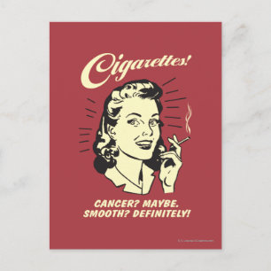 Cigarettes: Cancer Maybe Smooth Def. Postkarte