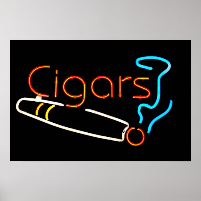 Cigars Neon Sign Poster (Vorne)