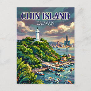 Cijin Insel Taiwan Postkarte