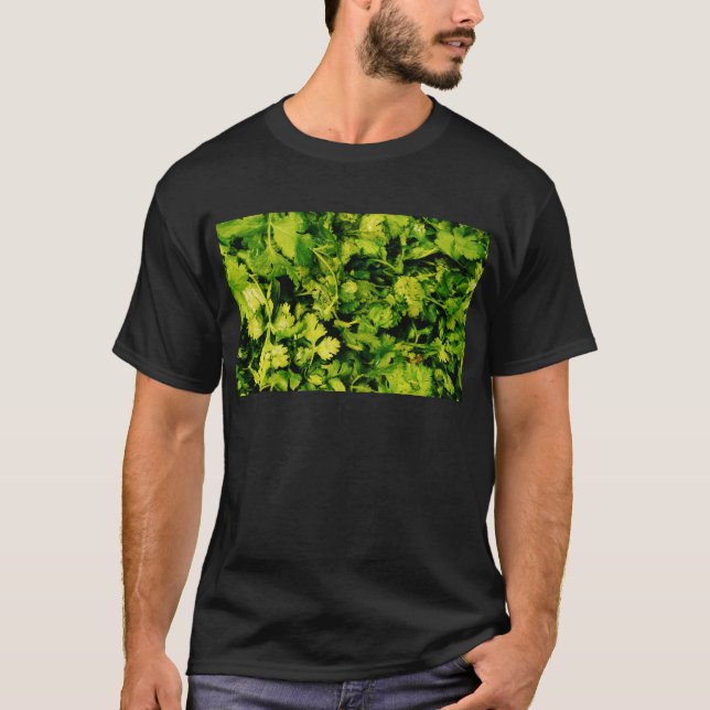 Cilantro/Coriander-Blätter T-Shirt (Vorderseite)