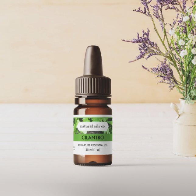Cilantro Essential Oils Duftstoff Flaschenetikett Aufkleber (Von Creator hochgeladen)