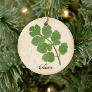 Cilantro Herb Keramikornament