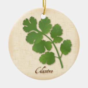 Cilantro Herb Keramikornament