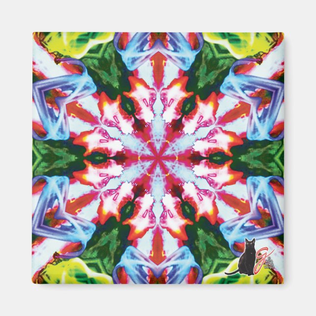 Cilantro Kaleidoscope Magnet (Vorne)