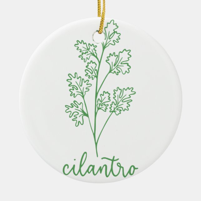 CILANTRO KERAMIK ORNAMENT (Vorne)