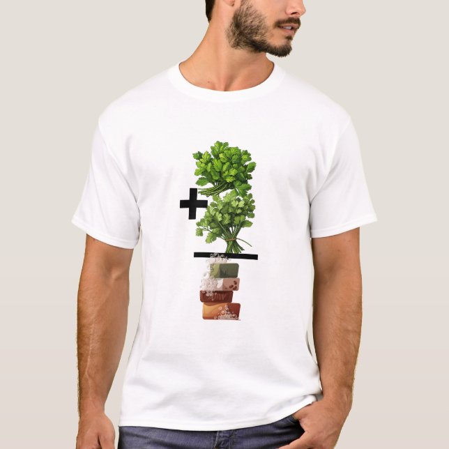 Cilantro Math - Funny Anti-Cilantro T-Shirt (Vorderseite)
