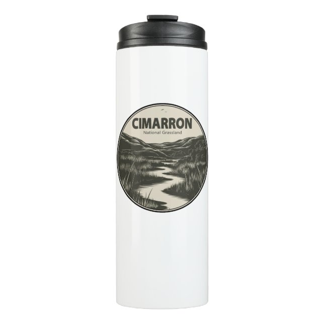 Cimarron National Grassland Kansas Stream Thermosbecher (Vorderseite)