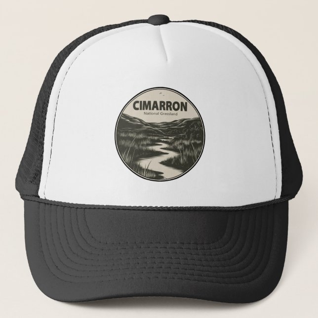 Cimarron National Grassland Kansas Stream Truckerkappe (Vorderseite)