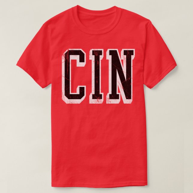 CIN-Block über 3 T-Shirt (Design vorne)