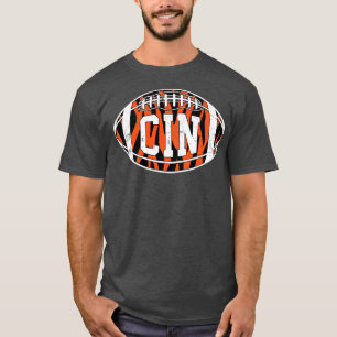 CIN Gestreift Retro Weiß T-Shirt