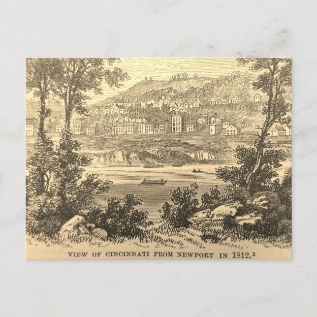 Cincinnati 1812 postkarte (Vorderseite)