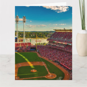 CINCINNATI BASEBALL BALLPARK BLANK GREETKARTE KARTE