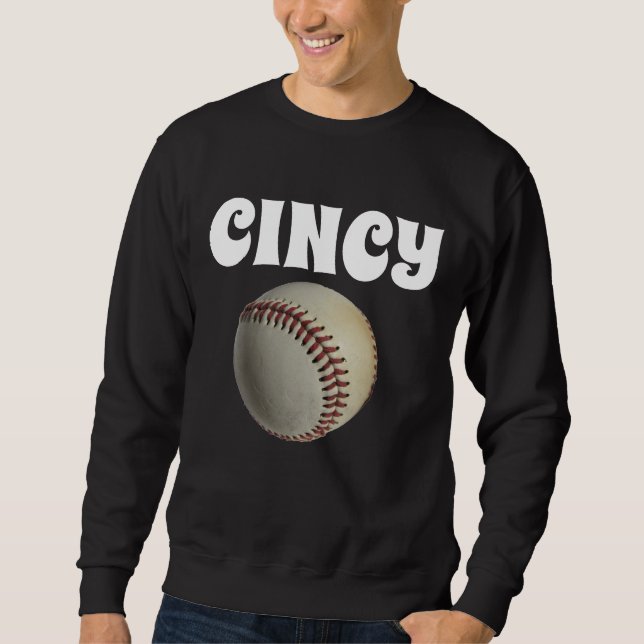 Cincinnati Baseball T-Shirts Herren Sweatshirt (Vorderseite)