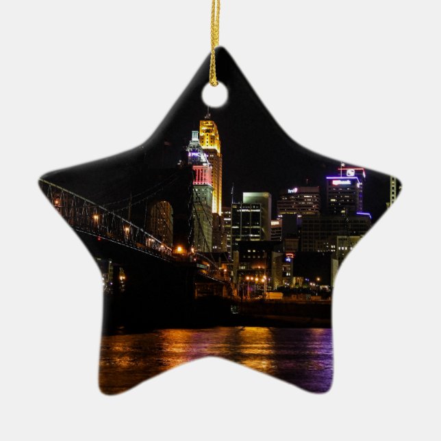 Cincinnati bis zum Nacht Keramikornament (Vorne)