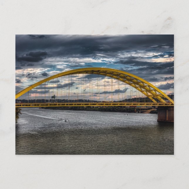CINCINNATI BRIDGE OHIO RIVER POSTCARDS POSTKARTE (Vorderseite)