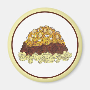 Cincinnati Chili Ohio OH Spaghetti Chili Food Magnet