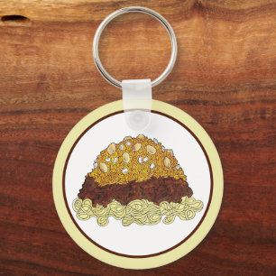 Cincinnati Chili Ohio OH Spaghetti Chili Food Schlüsselanhänger