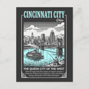 Cincinnati City Ohio Die Königin der Westens Postkarte