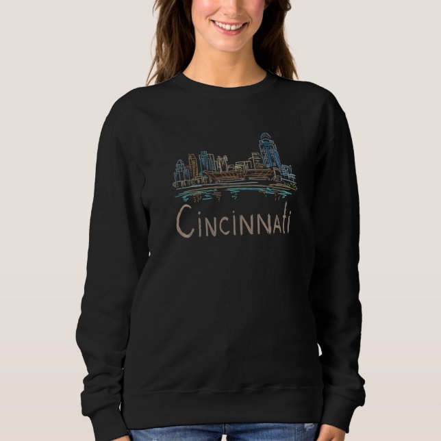 Cincinnati City Ohio souvenir  for men women  2 Sweatshirt (Vorderseite)