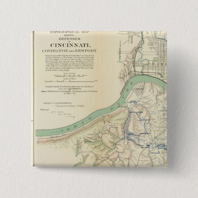 Cincinnati, Covington, Newport Button (Vorderseite)