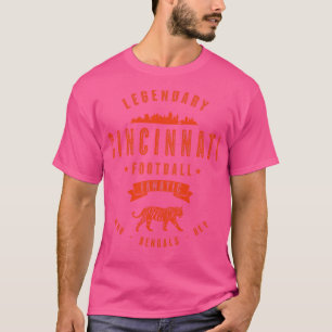 Cincinnati Fanatic Vintag Orange Text T-Shirt