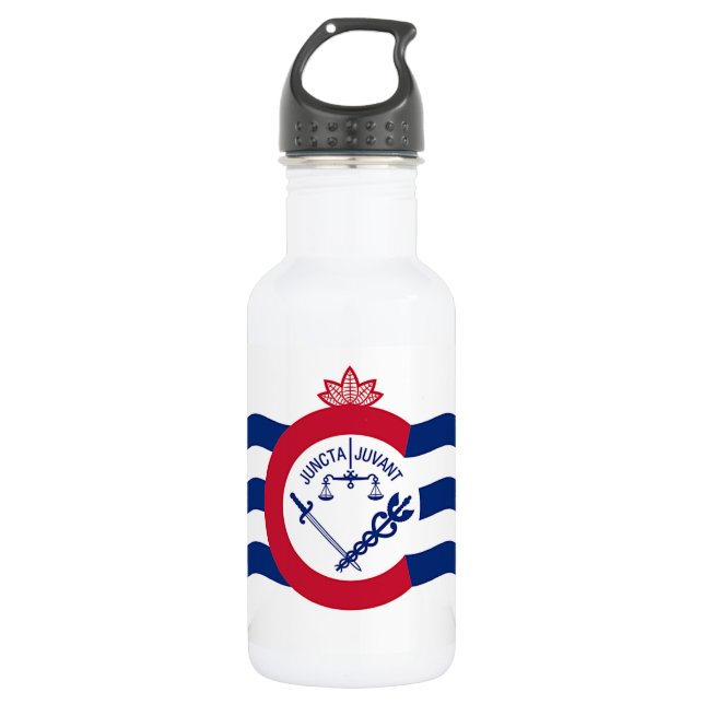 Cincinnati Flag Liberty Flasche Edelstahlflasche (Vorderseite)