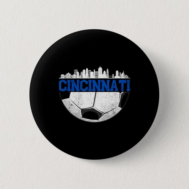 Cincinnati Fußball bedrängte Cincy nati  Button (Vorderseite)