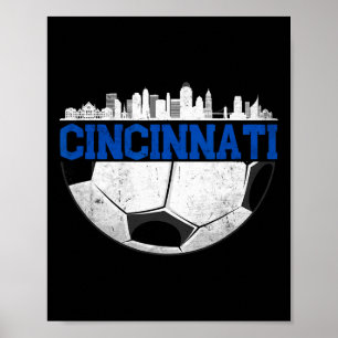 Cincinnati Fußball bedrängte Cincy nati Poster