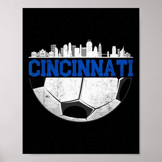 Cincinnati Fußball bedrängte Cincy nati  Poster (Vorne)