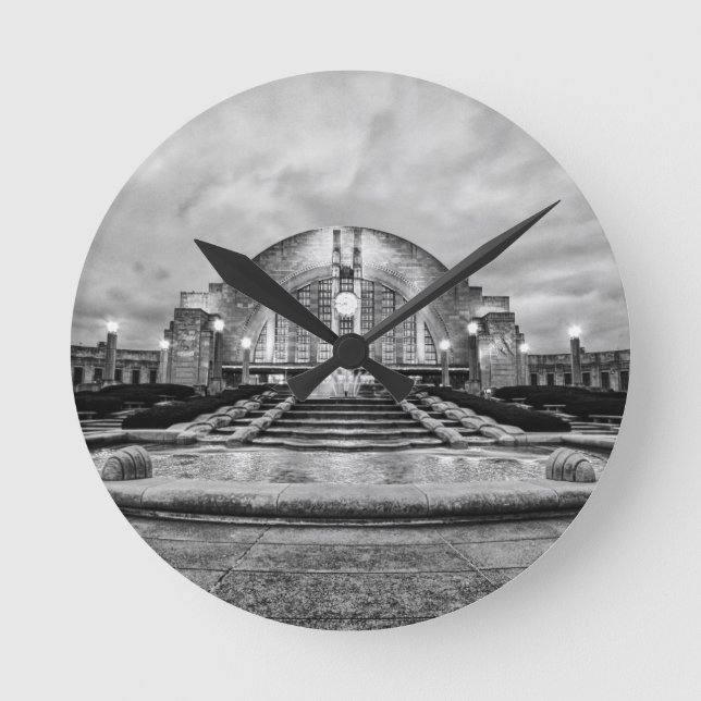 Cincinnati Gewerkschaft Terminal Runde Wanduhr (Vorderseite)