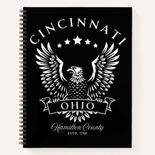 Cincinnati Hamilton County Ohio Vintage Adler Notizbuch