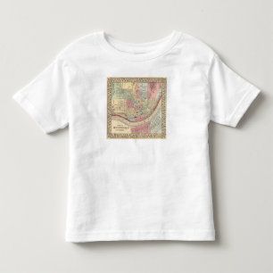 Cincinnati-Karte durch Mitchell Kleinkind T-shirt
