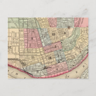 Cincinnati Karte von Mitchell
