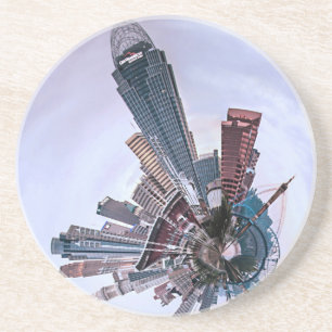 Cincinnati mit einer Drehbeschleunigung! Sandstein Untersetzer