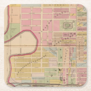 Cincinnati, Ohio 2 Rechteckiger Pappuntersetzer