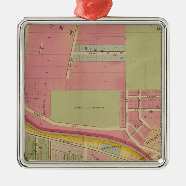 Cincinnati, Ohio 3 Ornament Aus Metall (Vorne)