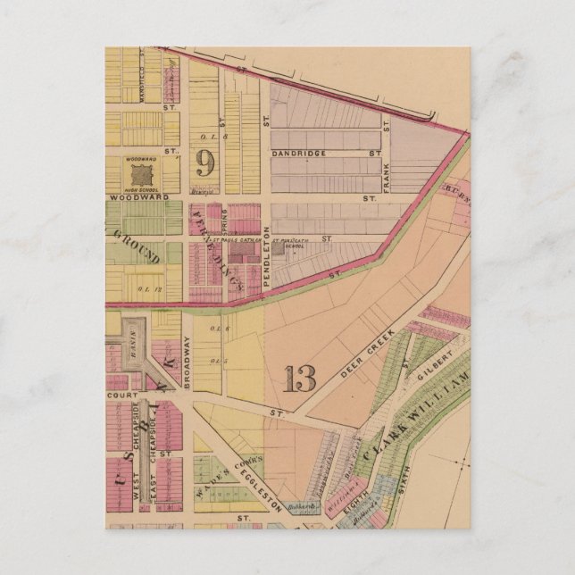 Cincinnati, Ohio 8 Postkarte (Vorderseite)