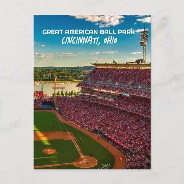 CINCINNATI OHIO BALL PARK STADIUM POSTCARDS POSTKARTE (Vorderseite)
