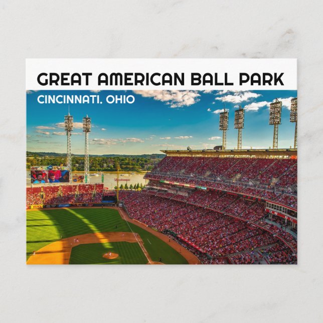 CINCINNATI OHIO BASEBALL BALLPARK POSTCARDS POSTKARTE (Vorderseite)
