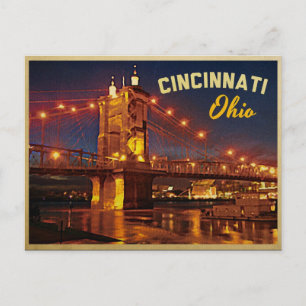 Cincinnati Ohio Bridge Postkarte