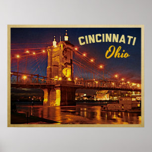 Cincinnati Ohio Brücke Poster