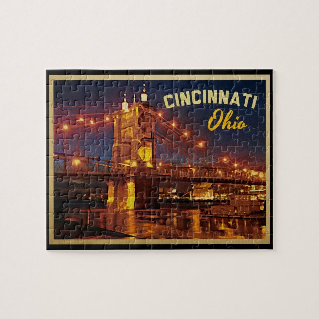 Cincinnati Ohio Brücke Puzzle (Horizontal)