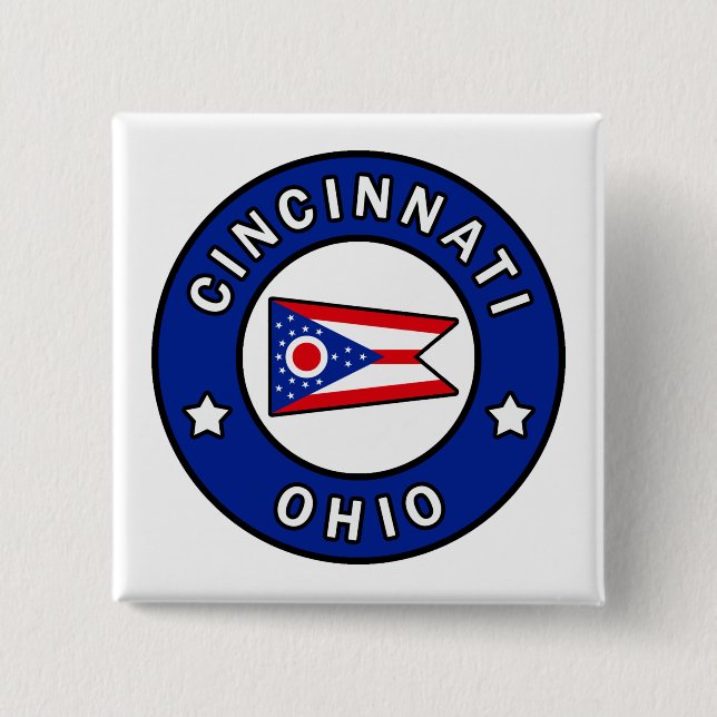 Cincinnati Ohio Button (Vorderseite)