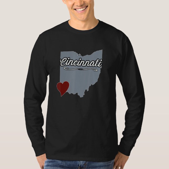 Cincinnati  Ohio Cincy OH City State USA  Cute Sou T-Shirt (Vorderseite)
