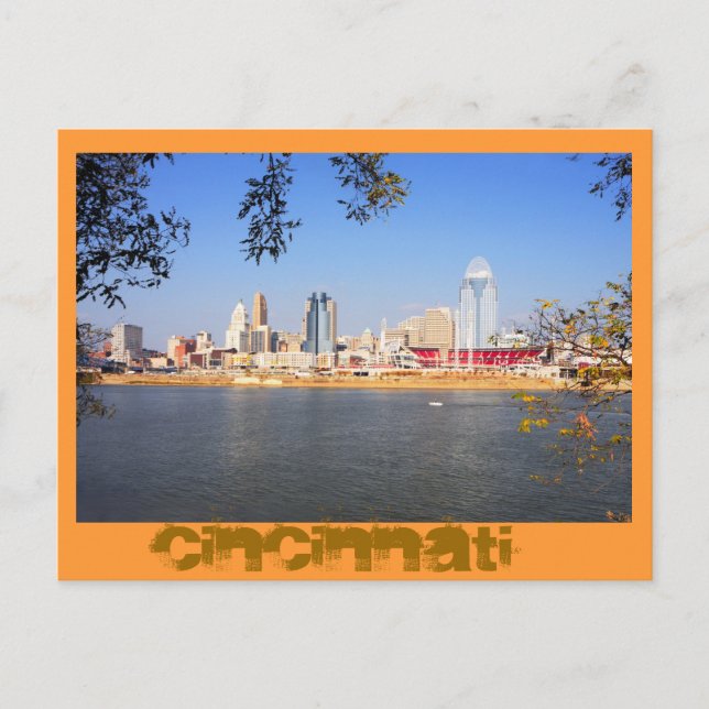 Cincinnati, Ohio, Die Königstadt Postkarte (Vorderseite)