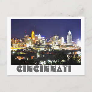 Cincinnati, Ohio, die Queen City. Postkarte