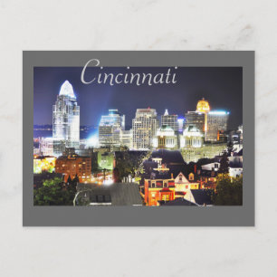 Cincinnati, Ohio, die Queen City. Postkarte