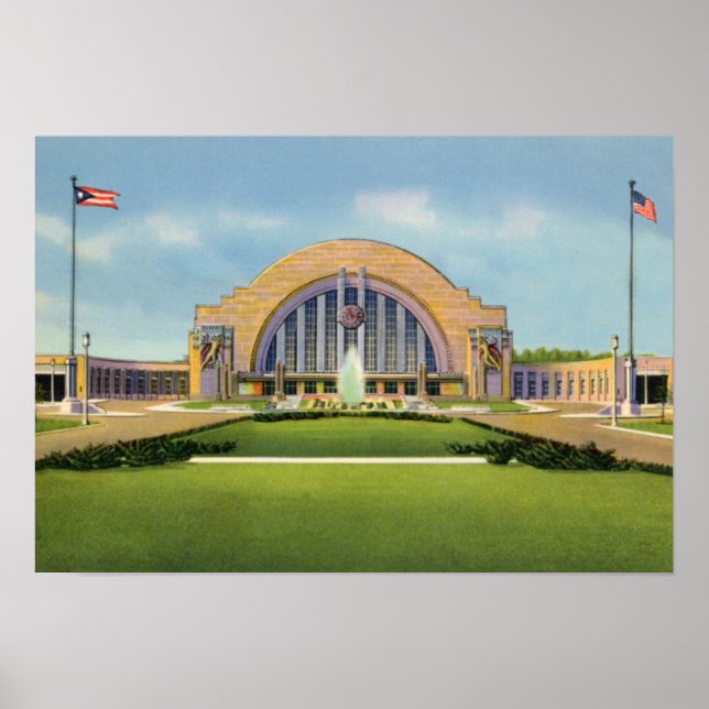 Cincinnati Ohio Gewerkschaft Terminal Poster (Vorne)