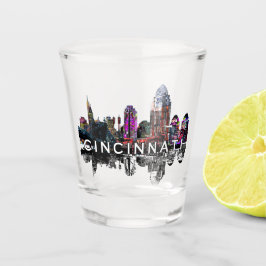 Cincinnati, Ohio in Graffiti Shot Glass Schnapsglas